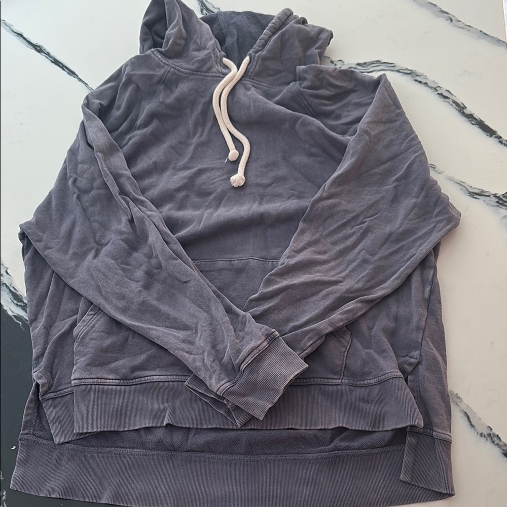 Gray Hoodie with Drawstring